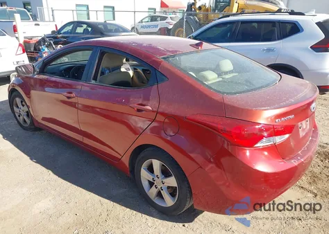 2013 Hyundai Elantra Gls from USA, damaged, VIN 5NPDH4AEXDH249829